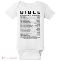 Christian Bible Emergency Numbers Baby Bodysuit thumb 0