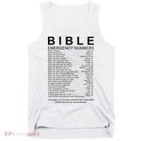 Christian Bible Emergency Numbers Tank Top thumb 0