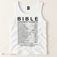 Christian Bible Emergency Numbers Tank Top thumb 2