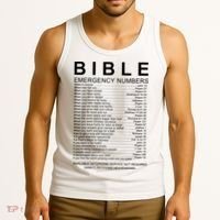 Christian Bible Emergency Numbers Tank Top thumb 3
