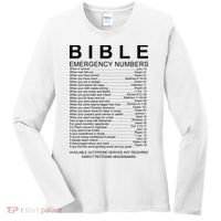 Christian Bible Emergency Numbers Women's Long Sleeve Shirt thumb 0