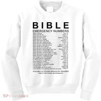 Christian Bible Emergency Numbers Kids Sweatshirt thumb 0