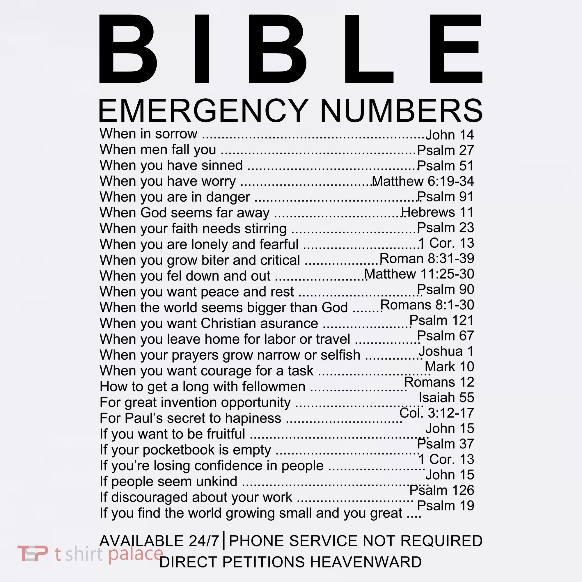 Christian Bible Emergency Numbers Kids Hoodie