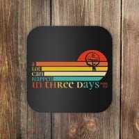 Christian Bible Easter Day A Lot Can Happen In 3 Days Mark 9 Coaster thumb 0