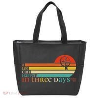 Christian Bible Easter Day A Lot Can Happen In 3 Days Mark 9 Tote Bag thumb 0
