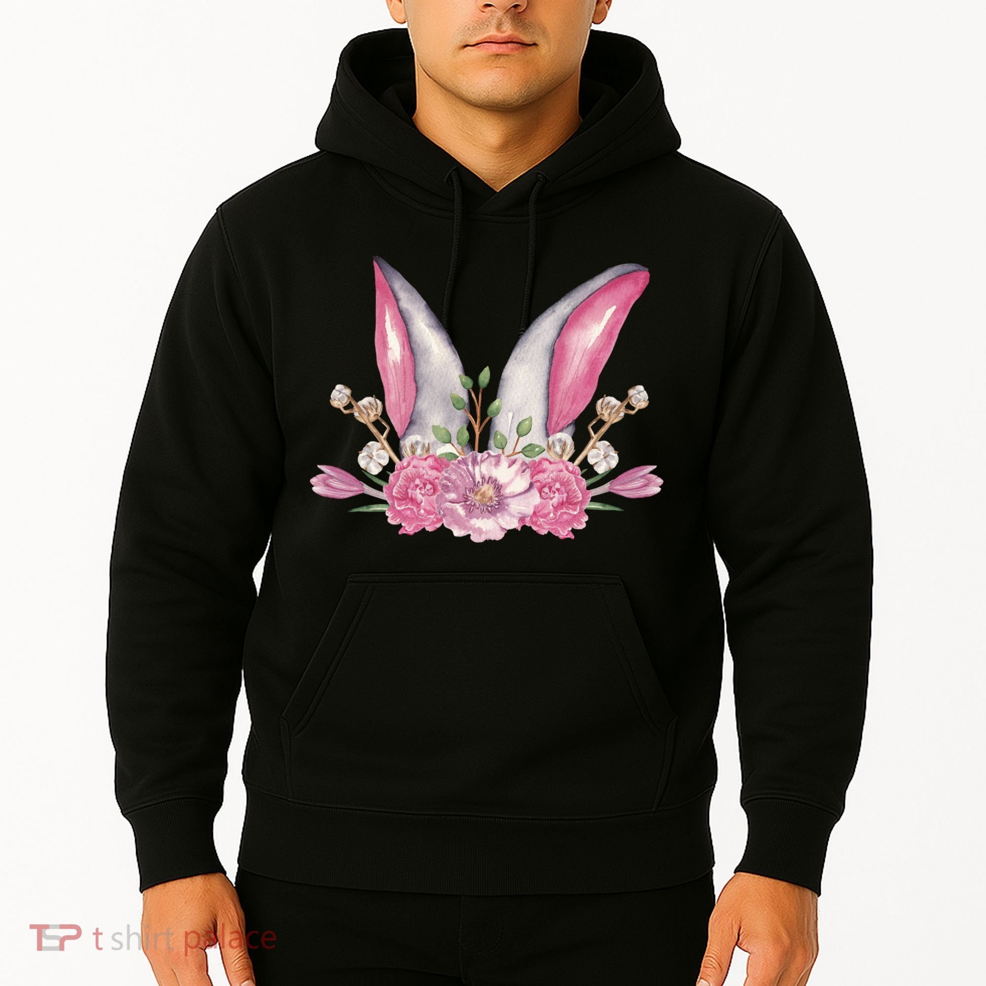 Cute Bunny Ears Easter Hoodie