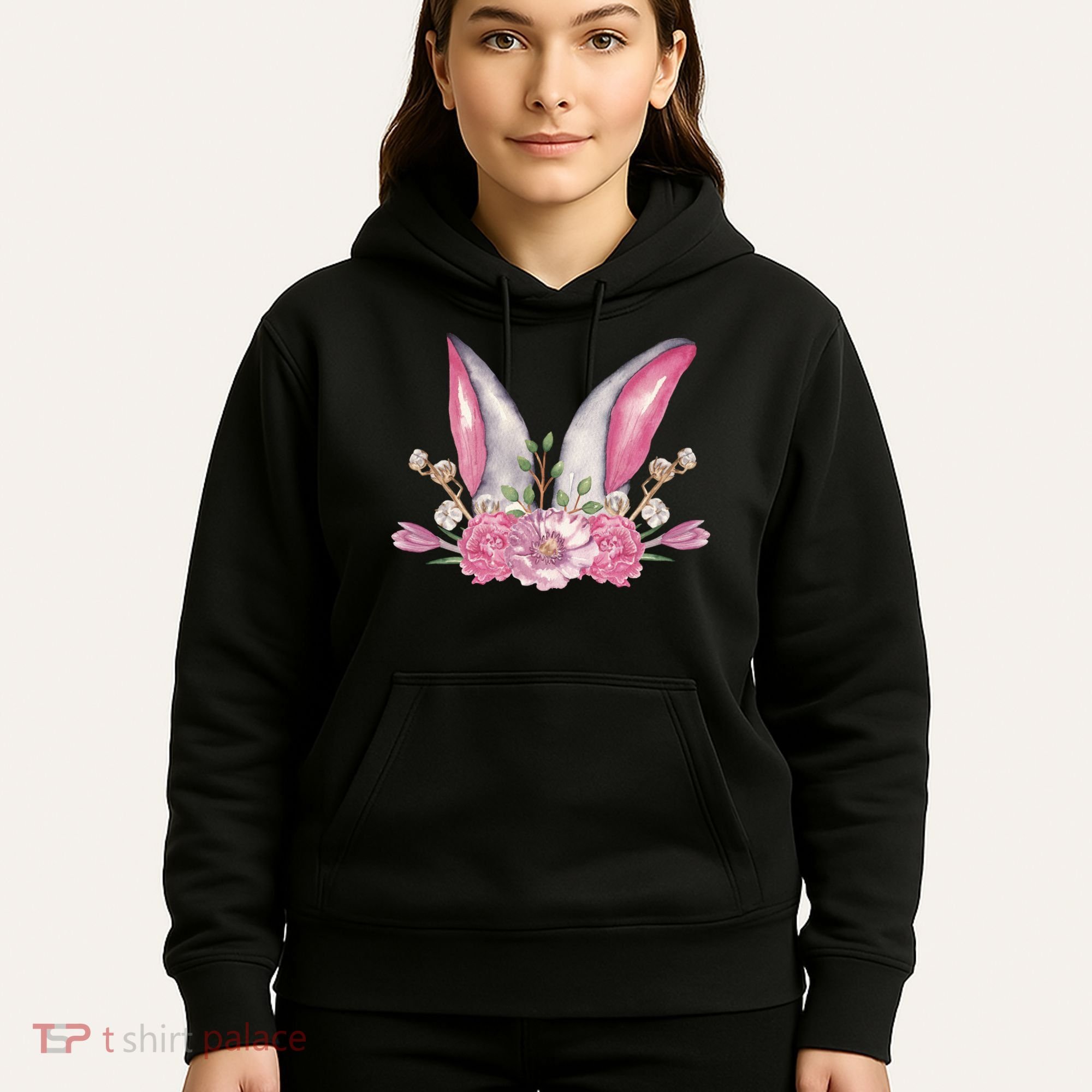 Cute Bunny Ears Easter Hoodie