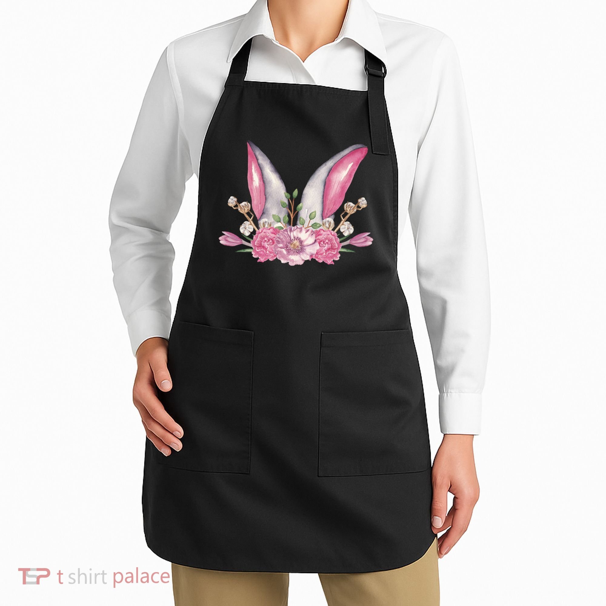 Cute Bunny Ears Easter Apron