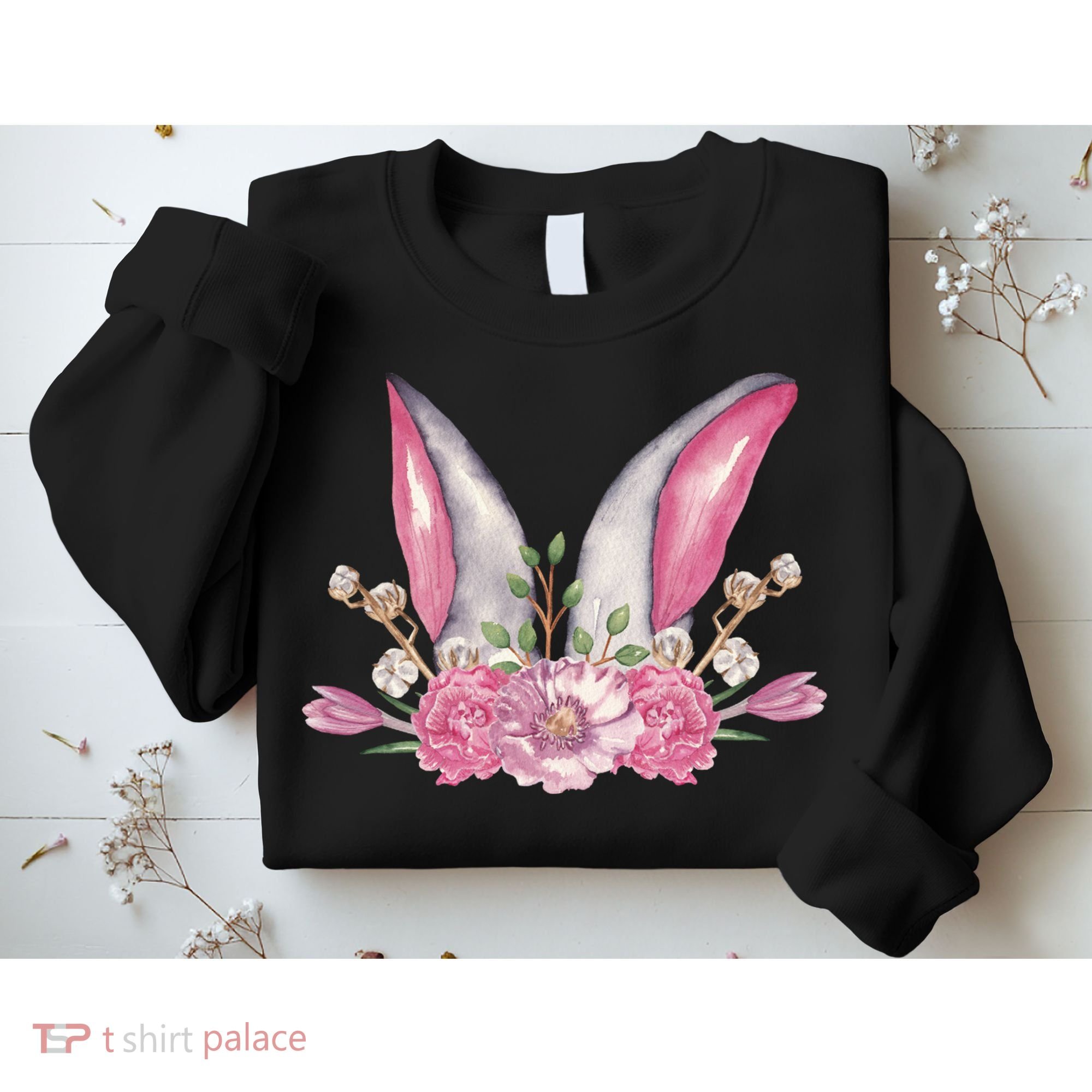 Cute Bunny Ears Easter Sweatshirt