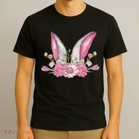 Cute Bunny Ears Easter T-Shirt thumb 3