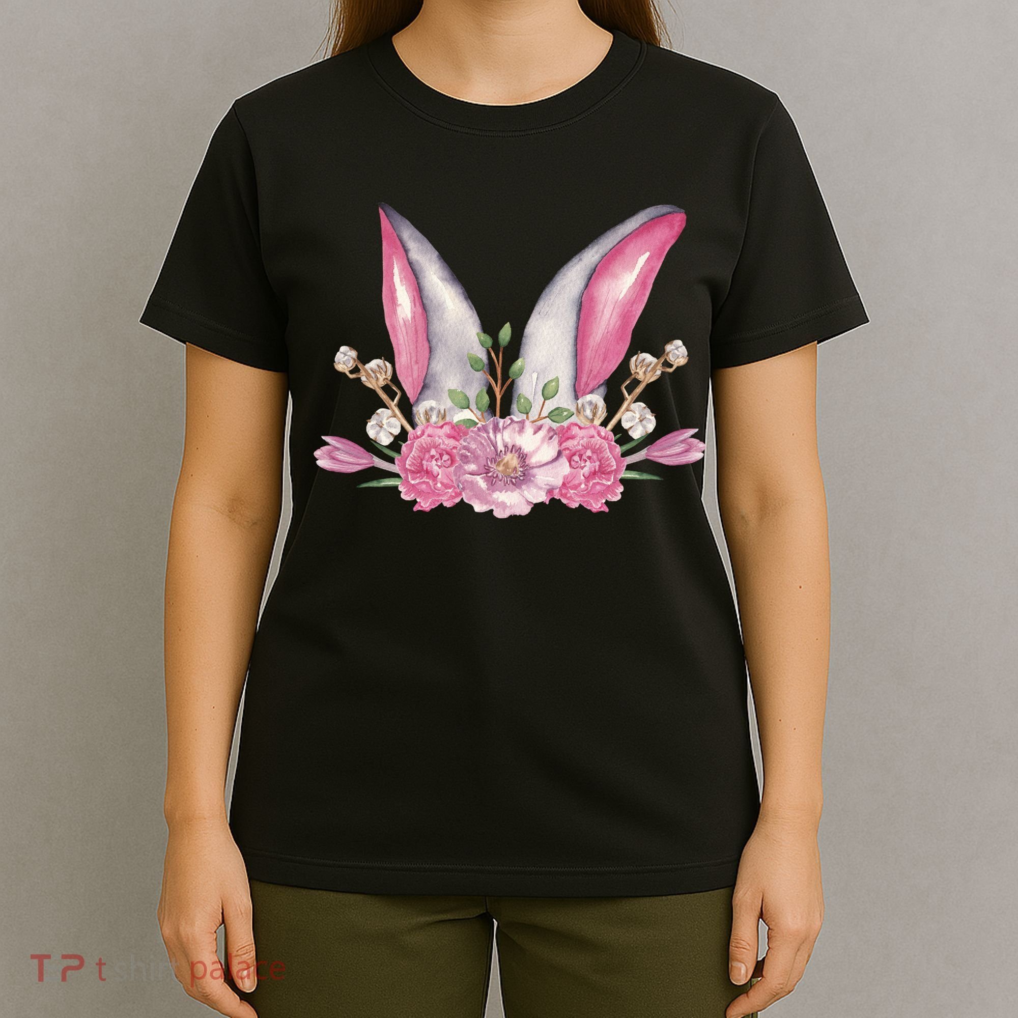 Cute Bunny Ears Easter T-Shirt
