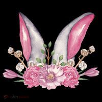 Cute Bunny Ears Easter Ornament thumb 1
