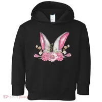 Cute Bunny Ears Easter Toddler Hoodie thumb 0