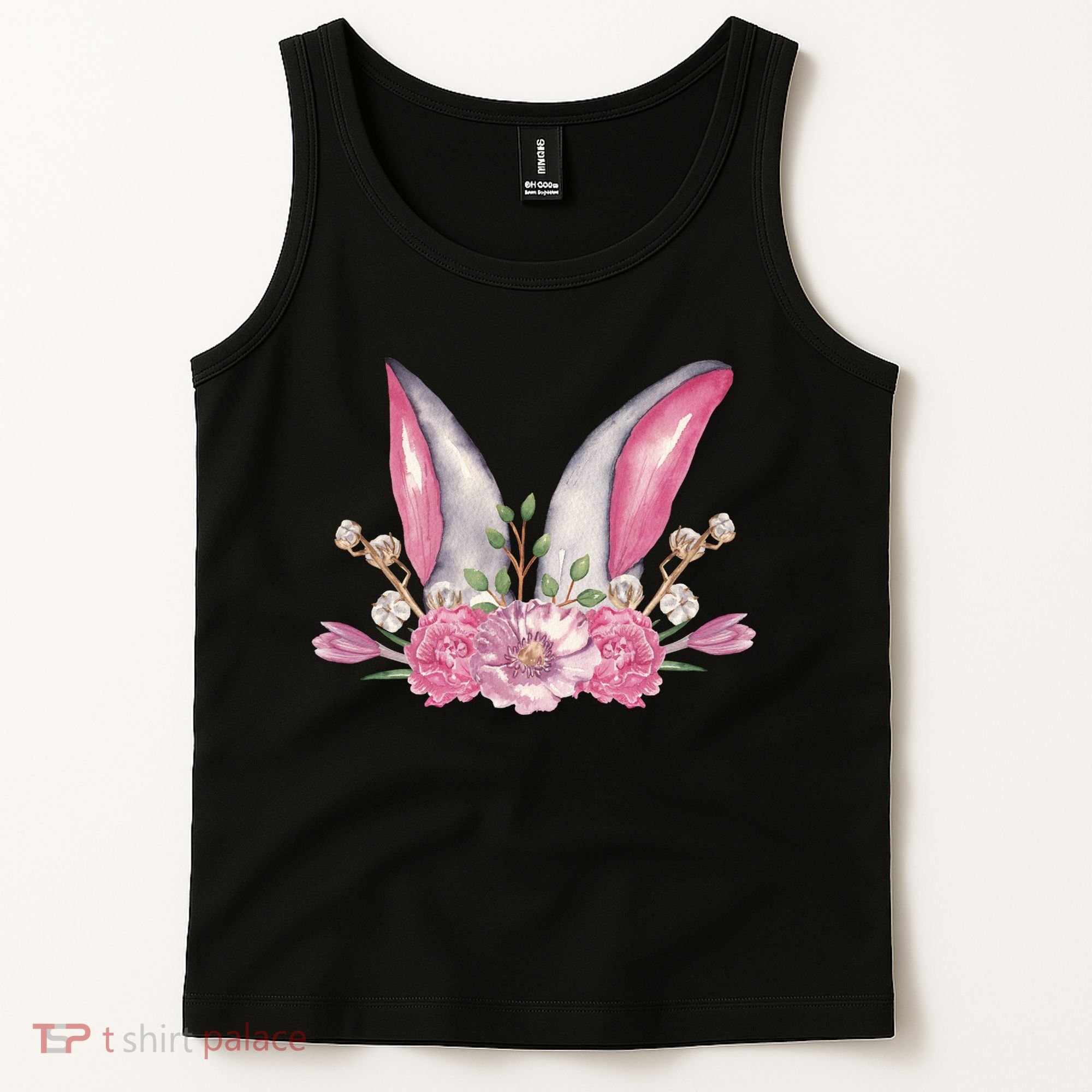 Cute Bunny Ears Easter Tank Top