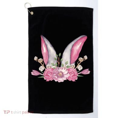 Cute Bunny Ears Easter Golf Towel