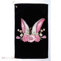 Cute Bunny Ears Easter Golf Towel thumb 0