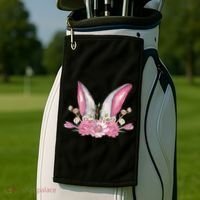 Cute Bunny Ears Easter Golf Towel thumb 2