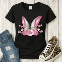 Cute Bunny Ears Easter Women's T-Shirt thumb 3
