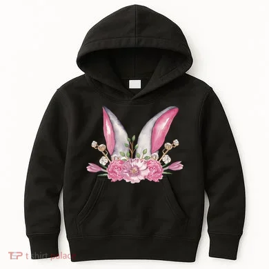 Cute Bunny Ears Easter Kids Hoodie