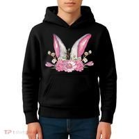 Cute Bunny Ears Easter Kids Hoodie thumb 4