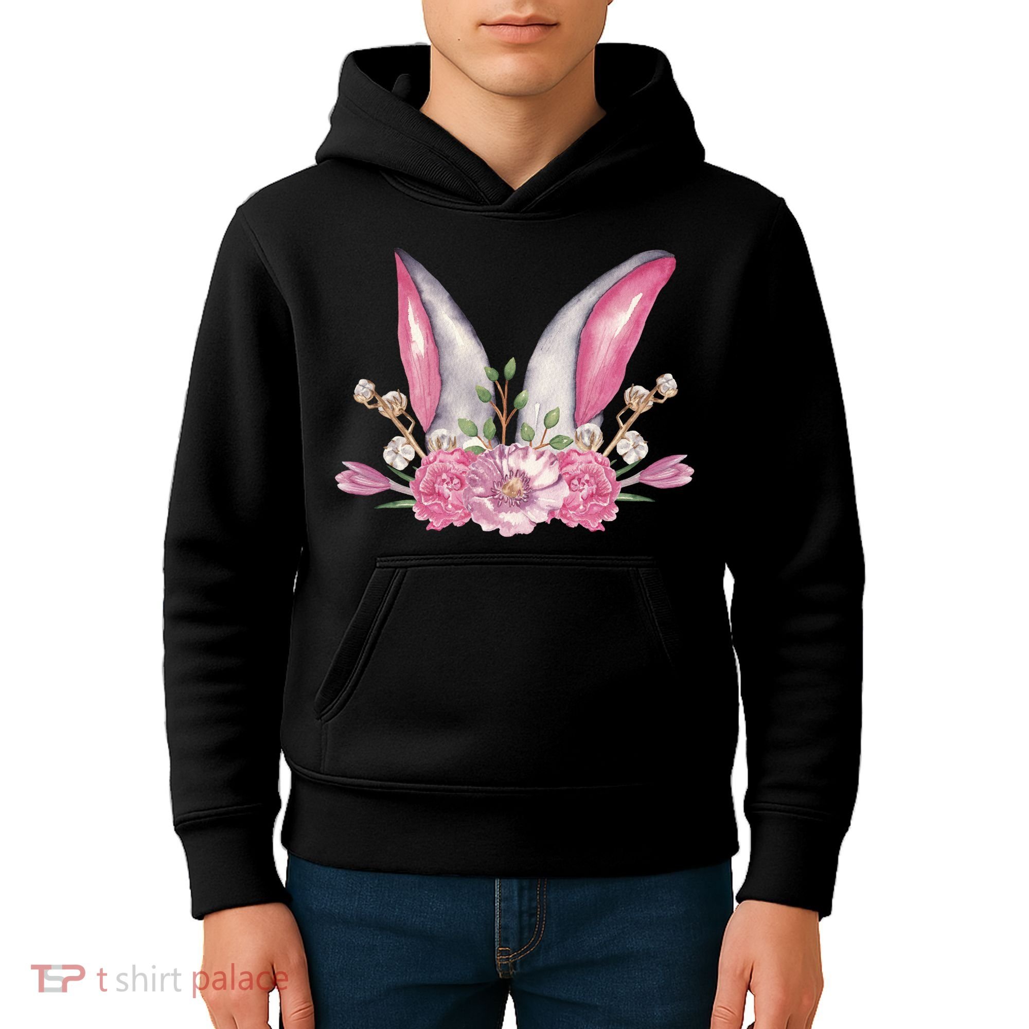 Cute Bunny Ears Easter Kids Hoodie