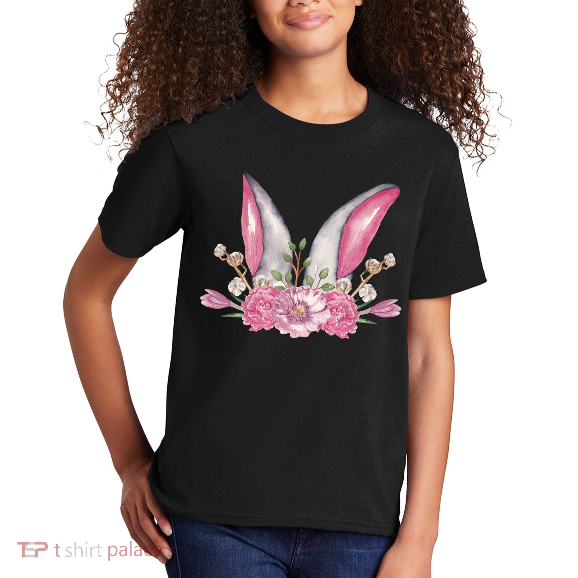 Cute Bunny Ears Easter Kids T-Shirt