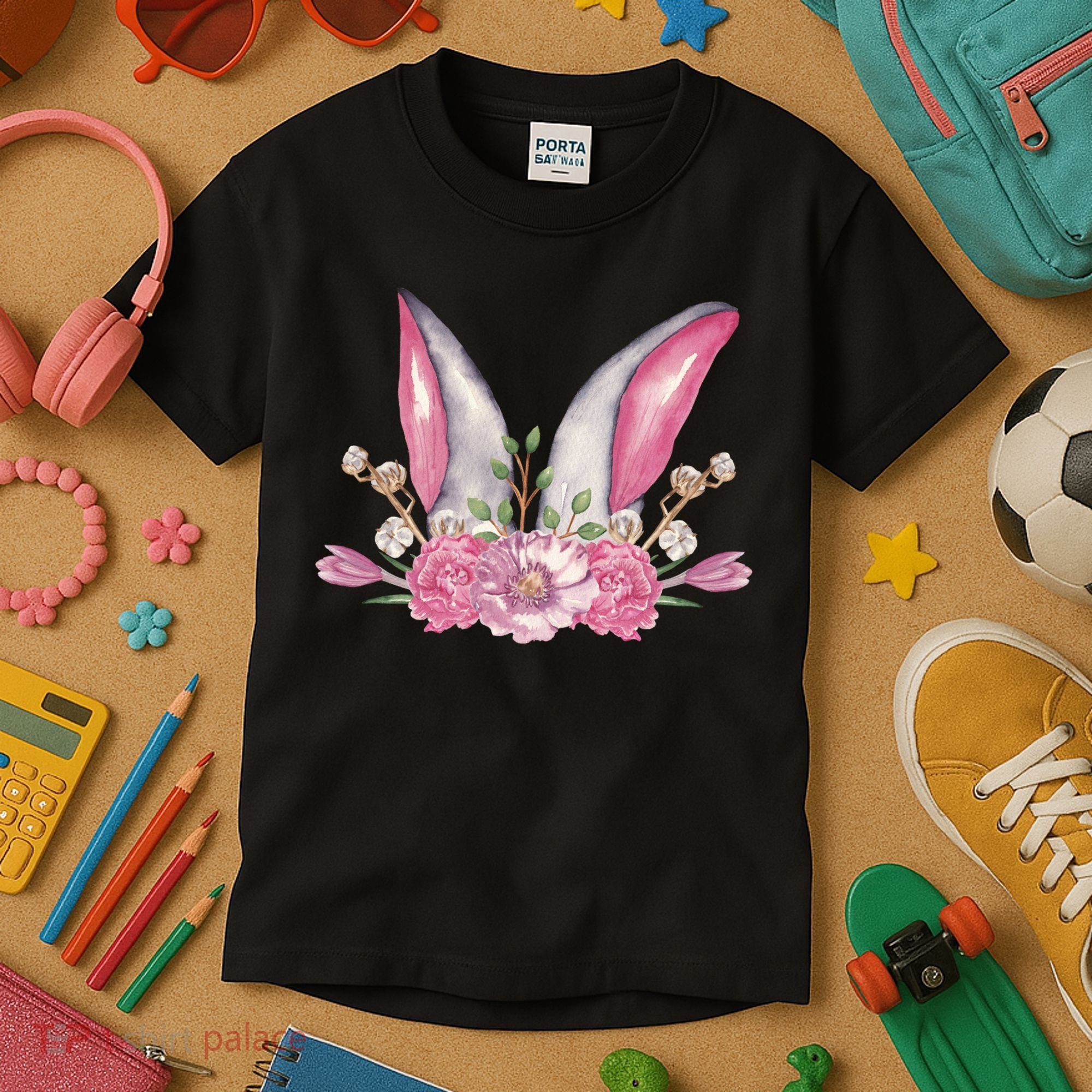 Cute Bunny Ears Easter Kids T-Shirt