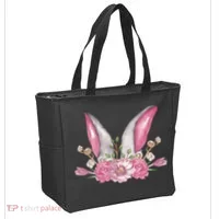 Cute Bunny Ears Easter Tote Bag thumb 2