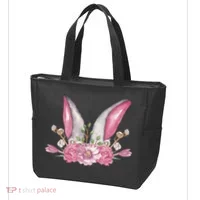 Cute Bunny Ears Easter Tote Bag thumb 3