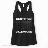 Certified Billionaire Entrepreneur Motivation For Success Women's Tank Top thumb 0
