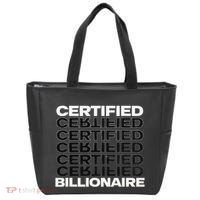 Certified Billionaire Entrepreneur Motivation For Success Tote Bag thumb 0