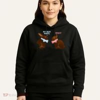 Chocolate Bunny Easter Basket Funny Teens Gift My Butt Hurts Hoodie thumb 5