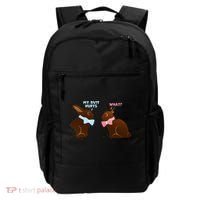 Chocolate Bunny Easter Basket Funny Teens Gift My Butt Hurts Backpack thumb 0