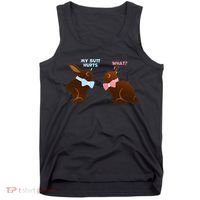 Chocolate Bunny Easter Basket Funny Teens Gift My Butt Hurts Tank Top thumb 0