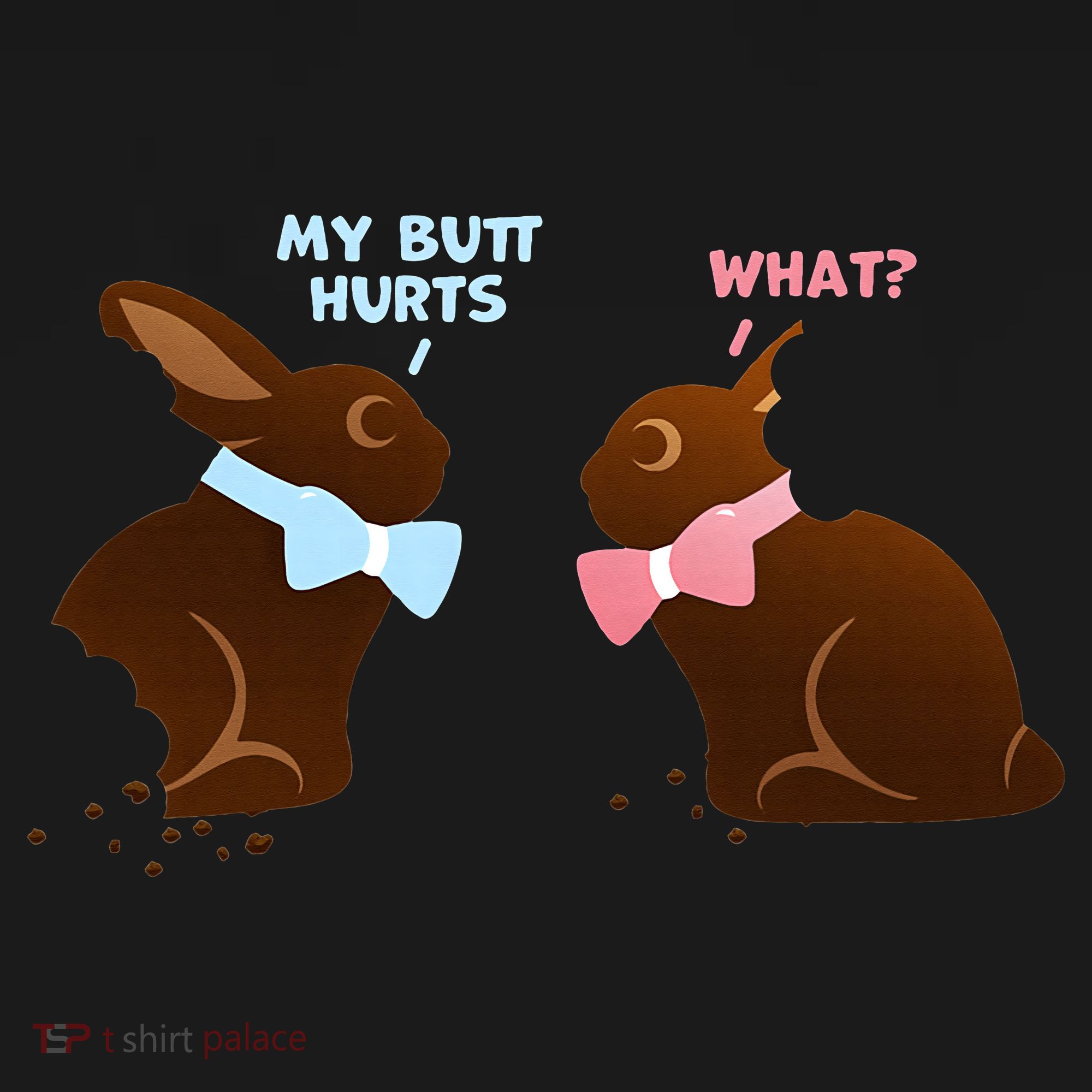 Chocolate Bunny Easter Basket Funny Teens Gift My Butt Hurts Tank Top