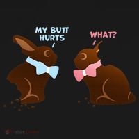 Chocolate Bunny Easter Basket Funny Teens Gift My Butt Hurts Kids Hoodie thumb 5