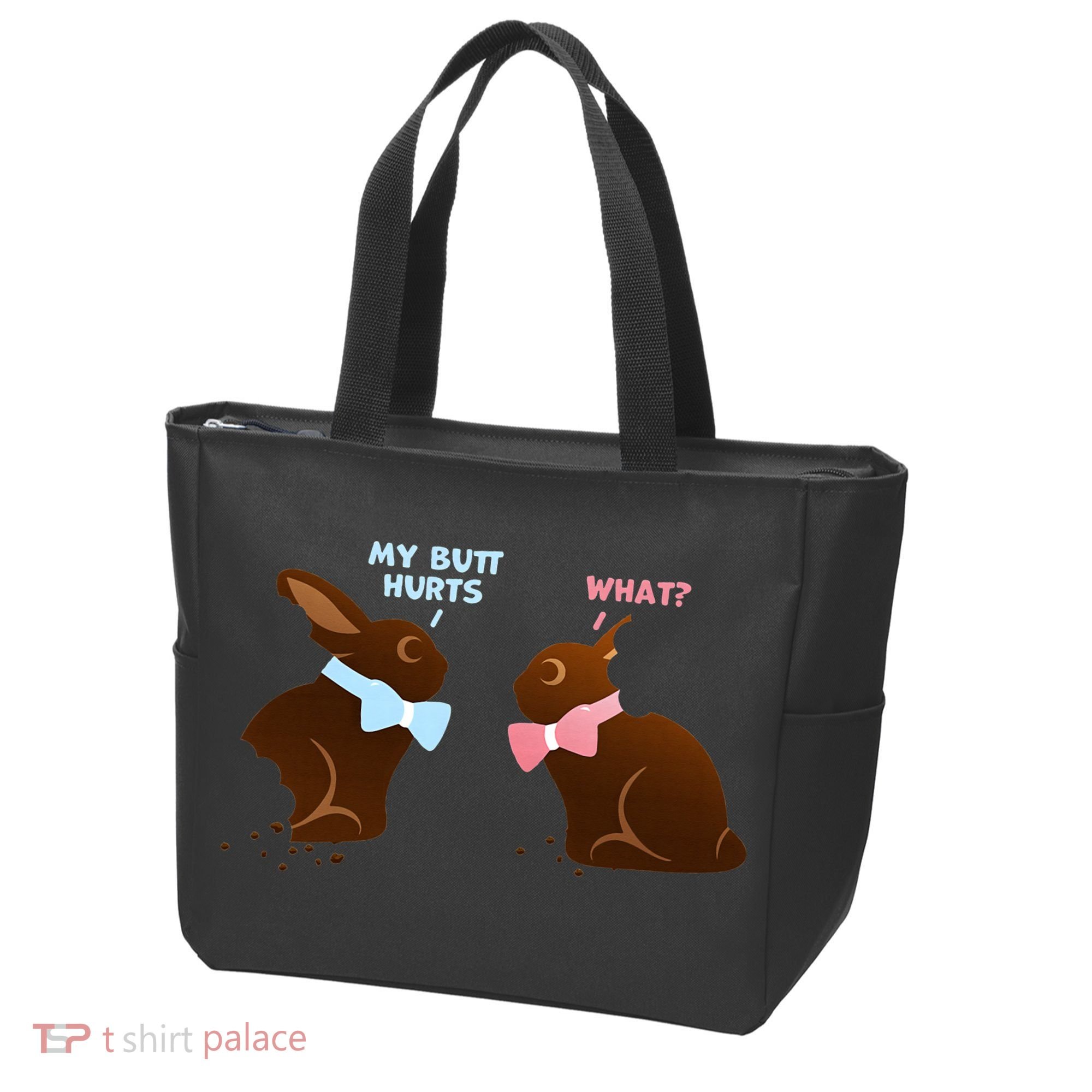 Chocolate Bunny Easter Basket Funny Teens Gift My Butt Hurts Tote Bag