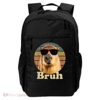 Capybara Bruh Funny Capybara Love Backpack thumb 0
