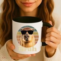 Capybara Bruh Funny Capybara Love Coffee Mug thumb 3