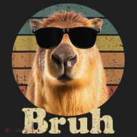 Capybara Bruh Funny Capybara Love Tumbler thumb 3