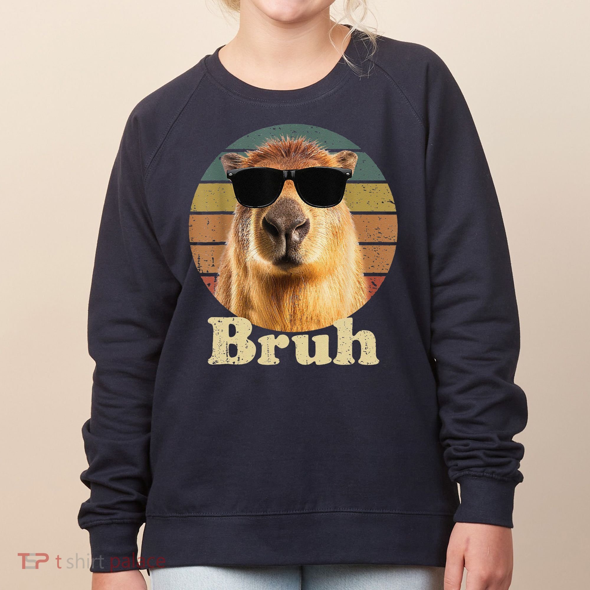 Capybara Bruh Funny Capybara Love Women's Sweatshirt