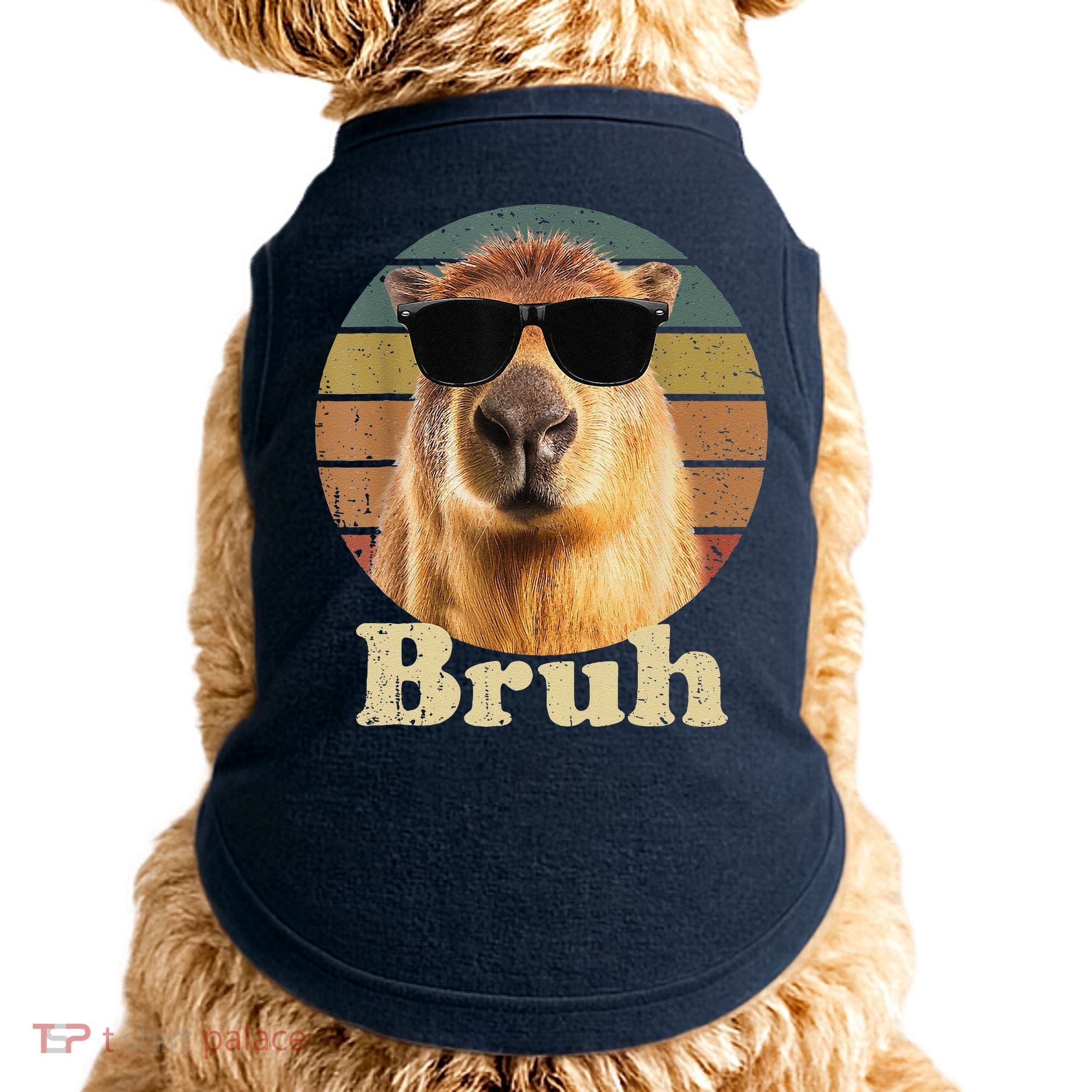 Capybara Bruh Funny Capybara Love Doggie Tank