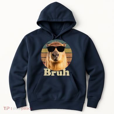 Capybara Bruh Funny Capybara Love Hoodie