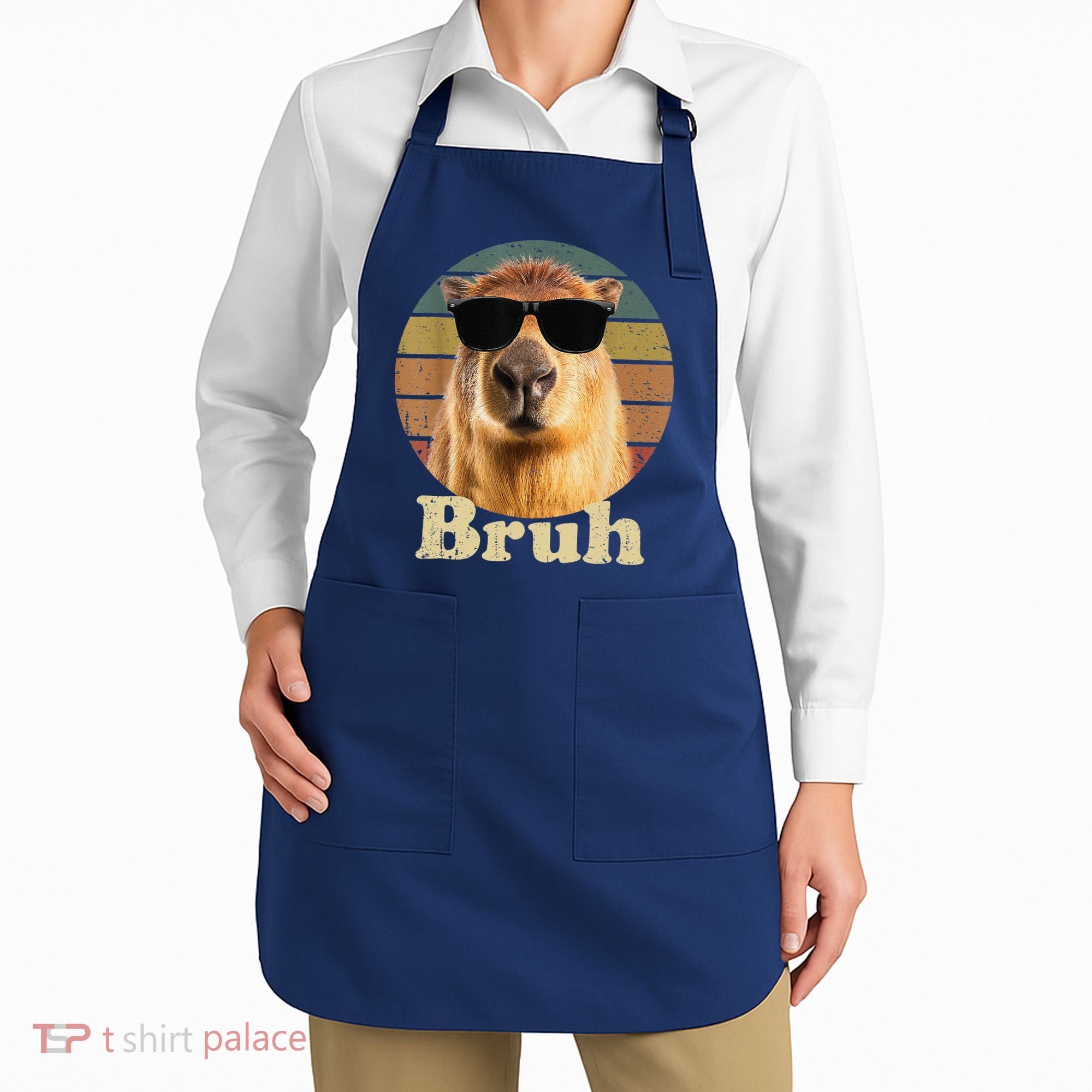 Capybara Bruh Funny Capybara Love Apron
