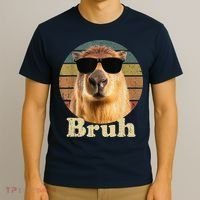 Capybara Bruh Funny Capybara Love T-Shirt thumb 3