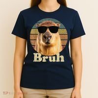 Capybara Bruh Funny Capybara Love T-Shirt thumb 4