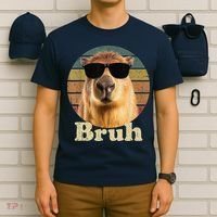 Capybara Bruh Funny Capybara Love T-Shirt thumb 6