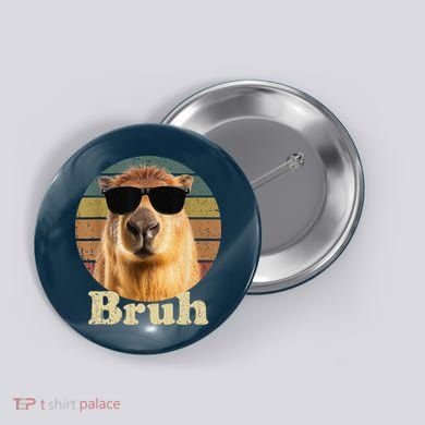 Capybara Bruh Funny Capybara Love Button