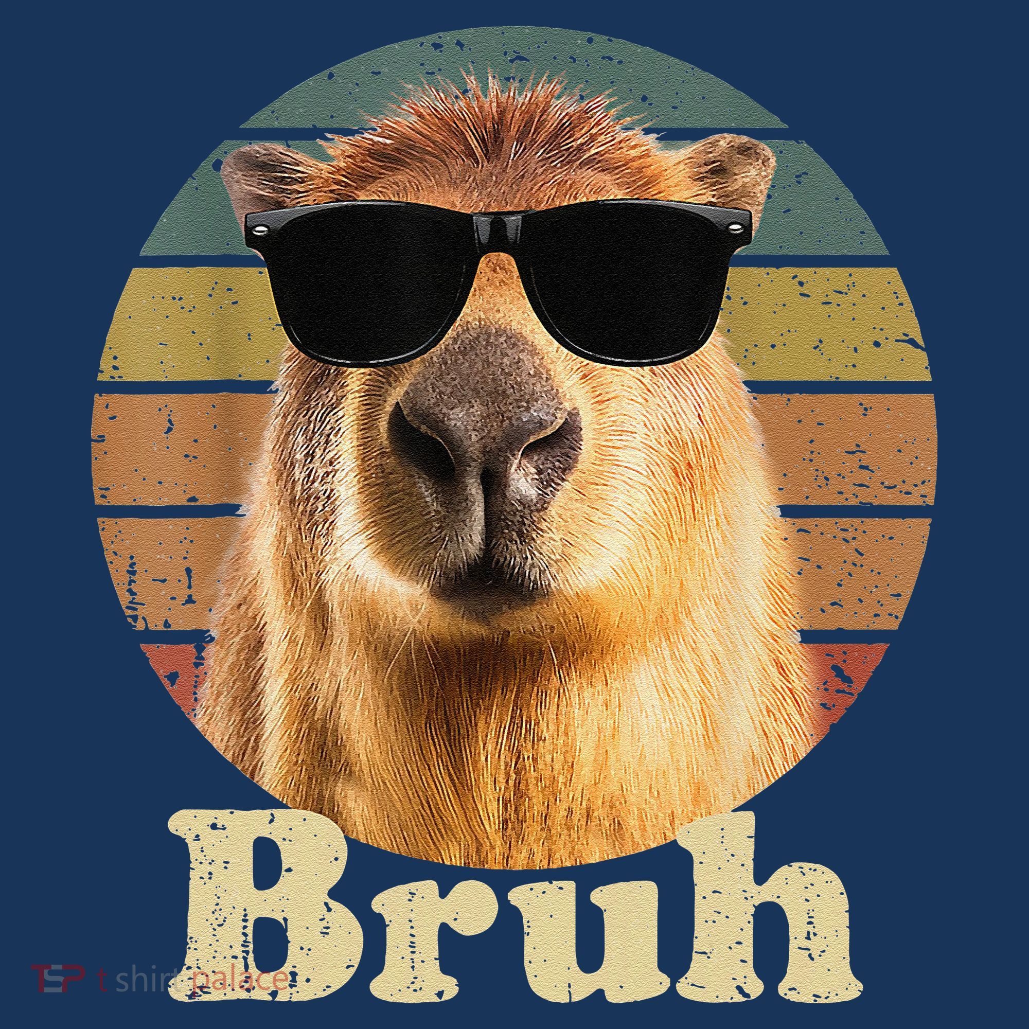 Capybara Bruh Funny Capybara Love Beanie