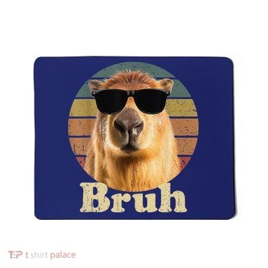 Capybara Bruh Funny Capybara Love Mousepad